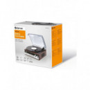 Tocadiscos Denver VPR-190MK3 Retro con Radio FM y Altavoces Estéreo