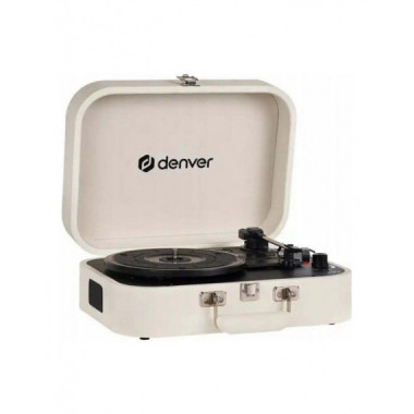 Tocadiscos Denver Retro VPL-130 con Grabaci&oacute;n USB, Beige