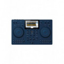 AlphaTheta Omnis-Duo, Controlador DJ Portátil Todo En Uno, Azul Indigo