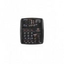 Mezclador Estéreo Fonestar MIX-4LIVE con Live Streaming, Bluetooth y USB MP3