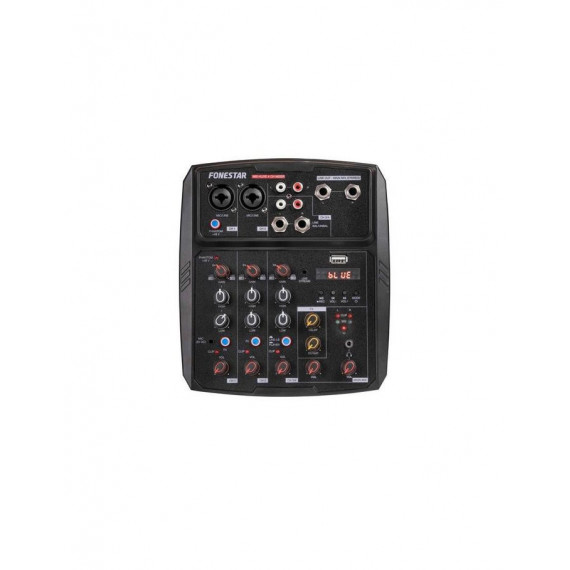 Mezclador Estéreo Fonestar MIX-4LIVE con Live Streaming, Bluetooth y USB MP3