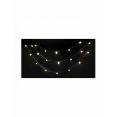 Guirnalda Luminosa Ibiza LEDSTRING-WH, 20 LED, IP44, 10 Metros, Blanco C&aacute;lido