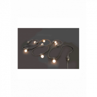 Guirnalda Luminosa Ibiza LEDSTRING-WH, 20 LED, IP44, 10 Metros, Blanco Cálido