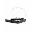 Tocadiscos AIWA GBTUR-120 Bluetooth, USB/SD, Radio FM, Negro
