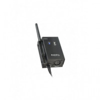 Receptor DMX Inalámbrico Ibiza WD200RX 2.4 GHz Negro