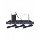 Sistema de Micrófono Inalámbrico VHF Ibiza Sound VHF2-400 de 4 Canales
