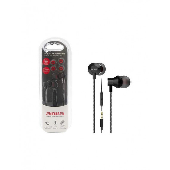 Auricular In-Ear con Micrófono Aiwa ESTM-50BK Negro