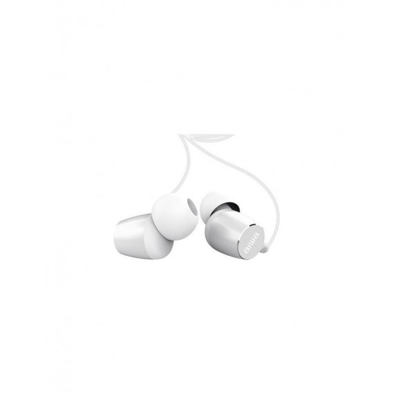 Auriculares Intrauditivos Aiwa ESTM-20WT con Micrófono y Jack 3.5 mm, Color Blanco