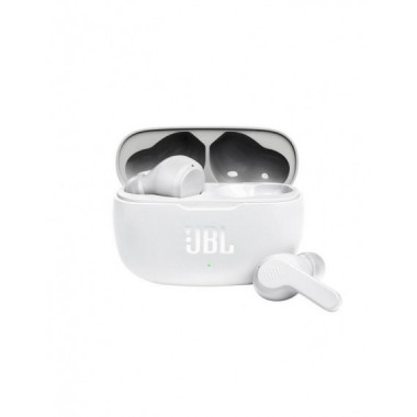 Auriculares JBL Wave 200TWS Bluetooth Blanco con Deep Bass y 20H Autonom&iacute;a