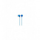 Auriculares SONY MDR-EX15AP con Micrófono para Llamadas y Música, Color Azul
