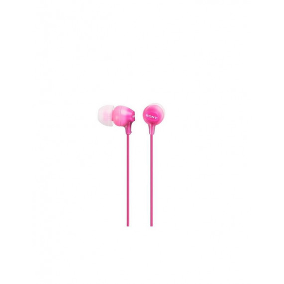 Auriculares de Botón Sony MDR-EX15AP con Micrófono y Mando, Rosa