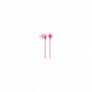 Auriculares de Botón Sony MDR-EX15AP con Micrófono y Mando, Rosa