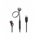 Auriculares JBL Tune 310C Alámbricos In-Ear USB-C Negro