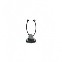 Meliconi 497339 Auriculares Estetofónicos Inalámbricos para TV con Base de Carga Negro/Gris