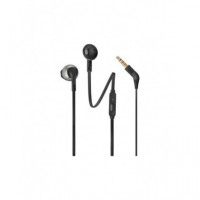 Auriculares JBL Tune 205 con Cable, Color Negro