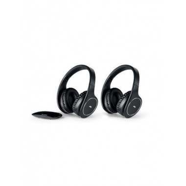 Auriculares MELICONI Hp Easy Digital Pack Inal&aacute;mbricos y Al&aacute;mbricos Negros