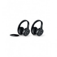 Auriculares Meliconi HP Easy Digital Pack Inalámbricos y Alámbricos Negros