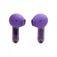 Auriculares JBL Tune Flex Ghost Edition TWS In-Ear Bluetooth Púrpura Translúcido