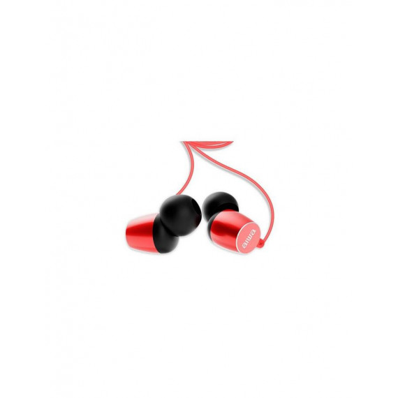 Auriculares Intrauditivos Aiwa ESTM-20RD con Micrófono, Jack 3.5mm, Color Rojo