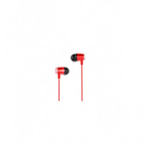 Auriculares Intrauditivos Aiwa ESTM-20RD con Micrófono, Jack 3.5mm, Color Rojo