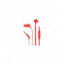 Auriculares Intraaurales JBL Tune T160 con Cable, Rojos