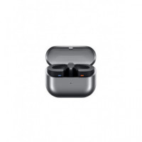 Samsung Galaxy Buds3 TWS con Cancelación Activa de Ruido (ANC), 48mAh, Estuche 515mAh, Plata