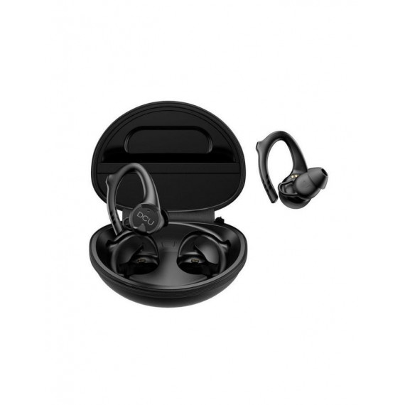 Auriculares DCU Sport Earhook, Bluetooth, IPX6, Color Negro