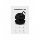 Auriculares DCU Sport Earhook, Bluetooth, IPX6, Color Negro