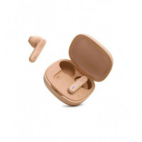 Auriculares Bluetooth True Wireless JBL Wave Flex, Color Beis