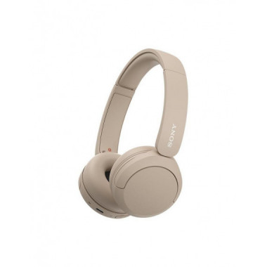 Auriculares Diadema Sony WH-CH520 Bluetooth USB-C Color Crema