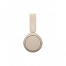 Auriculares Diadema Sony WH-CH520 Bluetooth USB-C Color Crema