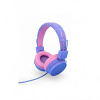Auriculares Infantiles DCU con Protección de Volumen, Rosa/Violeta