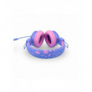Auriculares Infantiles DCU con Protección de Volumen, Rosa/Violeta