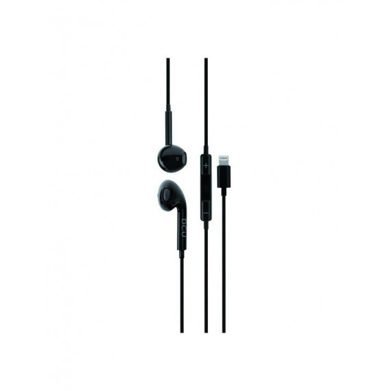 Auricular DCU para iPhone/iPad, Lightning Estéreo, Negro