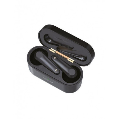 Auriculares Inal&aacute;mbricos Ultraligeros DCU, Bluetooth, Negros