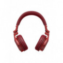 Auriculares PIONEER DJ HDJ-CUE1BT BLUETOOTH Rojo