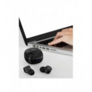 Auriculares Inalámbricos SYTECH TWS550 Qbix, Color Negro