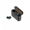 Auriculares Inalámbricos Sytech TWS1500 True Wireless con Estuche Power Bank Negro