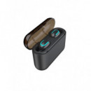 Auriculares Inalámbricos Sytech TWS1500 True Wireless con Estuche Power Bank Negro