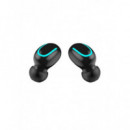 Auriculares Inalámbricos Sytech TWS1500 True Wireless con Estuche Power Bank Negro