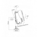 Soporte Reflecta Tabula Lock II para Tableta, Negro