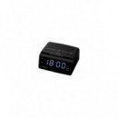 Sunstech FRD35U - Radio Despertador, Alarma Dual, USB y Carga de Teléfonos Inteligentes, Negro