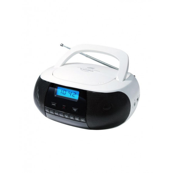 Reproductor Portátil Sunstech CRUSM400 con Lector de CD Blanco