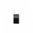 Sunstech RPS42 Radio Analógica con Altavoz y Antena Telescópica, Negro