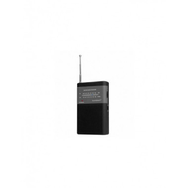 Sunstech RPS42 Radio Anal&oacute;gica con Altavoz y Antena Telesc&oacute;pica, Negro
