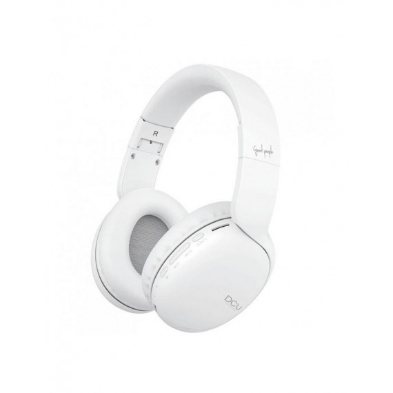 Auriculares Bluetooth Plegables Multifunción DCU Tecnologic Blancos
