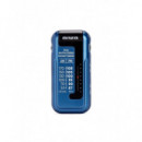 Radio de Bolsillo Aiwa R-22BL con Auriculares AM/FM, Azul