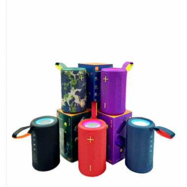Altavoz Port&aacute;til Inal&aacute;mbrico A318PRO 15W Resistente Al Agua Ipx 1500MAH Sistema Tws V-8549 Rojo Lila Camuflaje