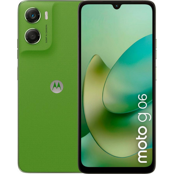 Móvil Smartphone Motorola Moto G06 6.88" 4GB/64GB/50MPx Dual SIM 5200mAh Helio G81 Extreme Verde