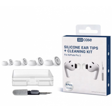 Repuesto de Almohadillas de Silicona para Airpods Pro 3 Xdcase 4 Pares Tama&ntilde;o Xs/s/m/l Blanco